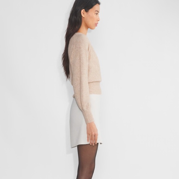 Aritzia Wilfred Dear Sweater - Heather Light Oatmeal - Picture 4 of 11